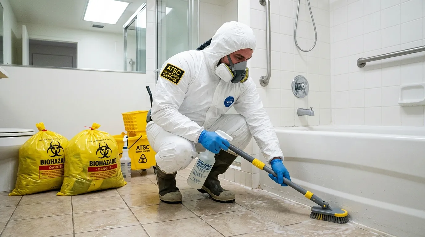 Decontamination equipment deployed for Blood Cleanup in Crystal Lake